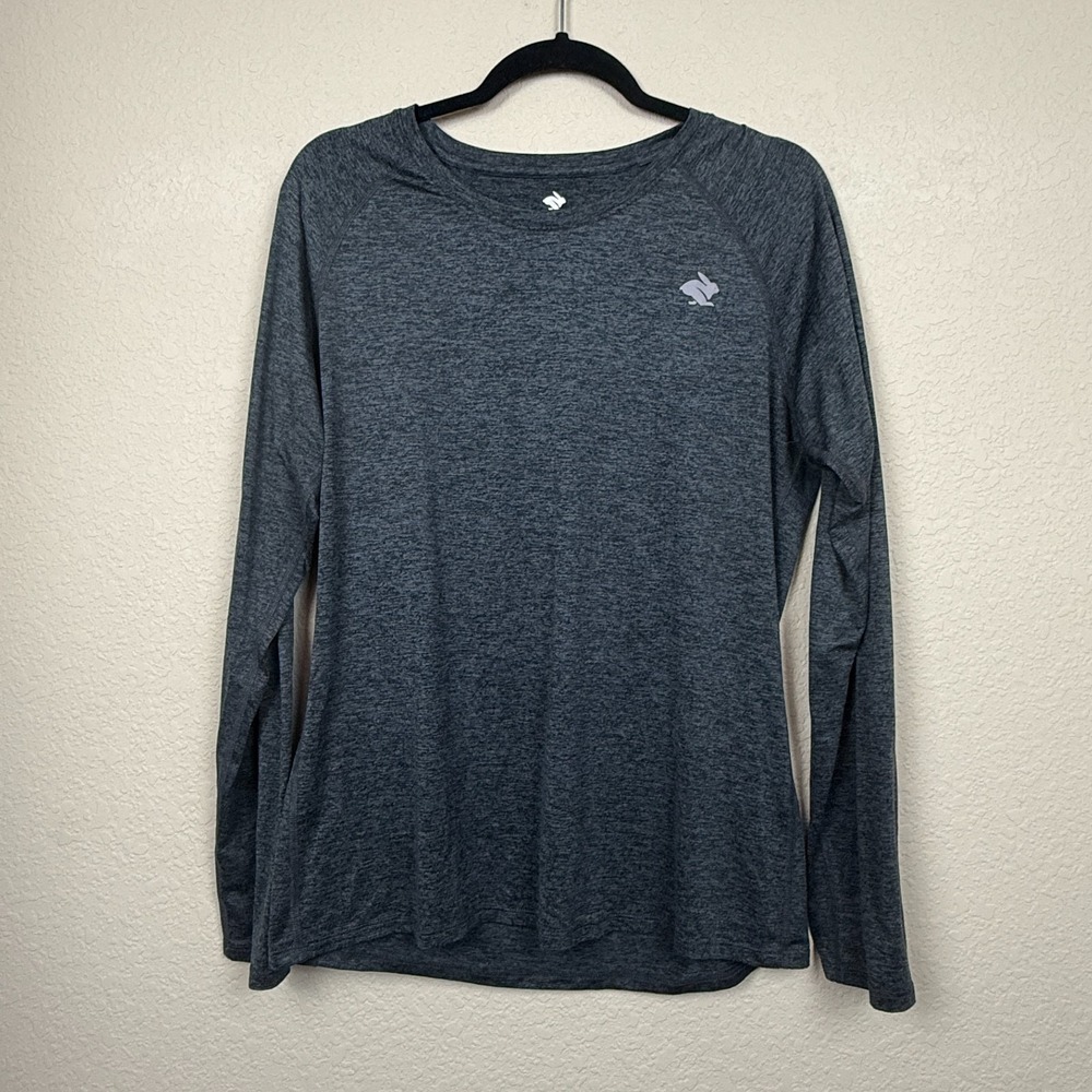 Rabbit EZ Running Shirt Mens Charcoal Grey Long Sleeve UPF 50  Athleisure Sz XL